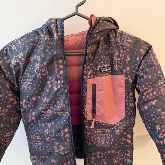 Patagonia Kids' Reversible Down Sweater Hoody Jacket - Picture 6 of 11